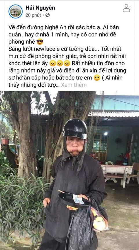 Thực hư 'ăn xin mặt đen' tay cầm đầu gà gây xôn xao ở Nghệ An – Hà Tĩnh ảnh 2