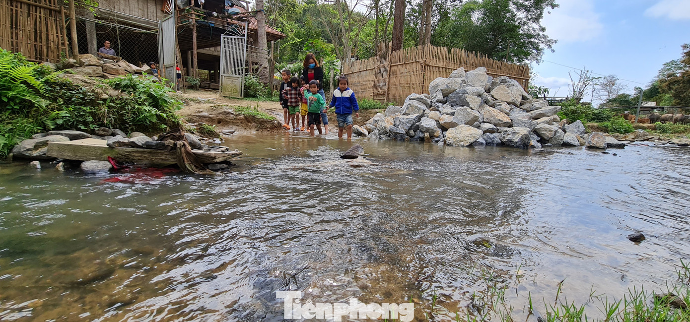 Ước mơ nhịp cầu nâng bước chân em vượt lũ đến trường ảnh 3