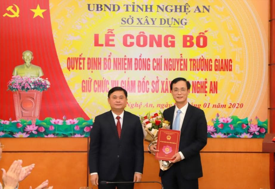 Nghệ An bổ nhiệm tân Giám đốc Sở Xây dựng ảnh 1