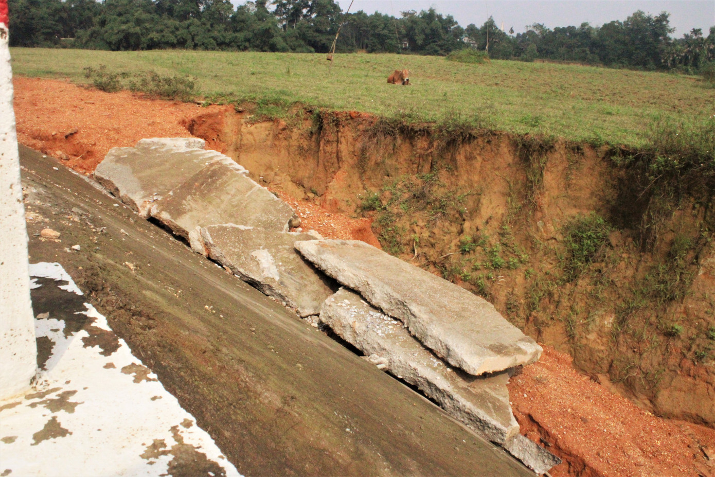 Cầu tiền tỷ vừa sử dụng 1 tháng đã hỏng sau lũ ảnh 9