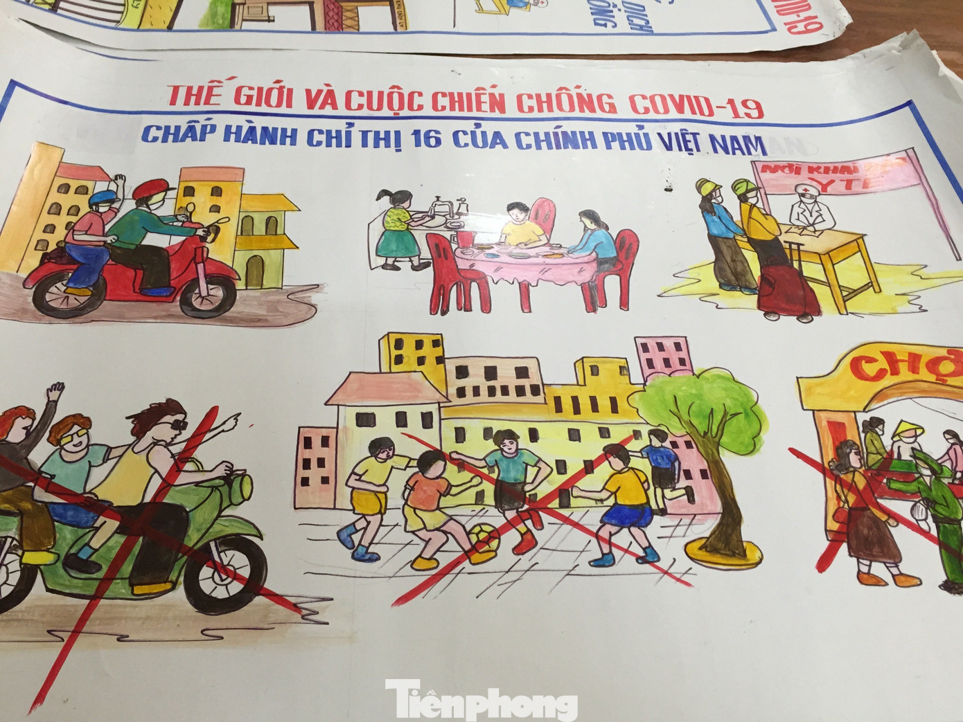 ‘Thế giới và cuộc chiến chống COVID-19’ trên nét vẽ của bộ đội biên phòng ảnh 7