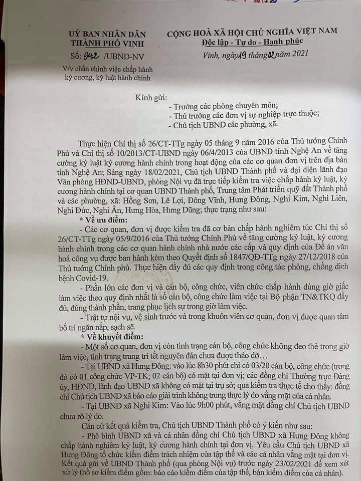 Phê bình Chủ tịch xã vắng mặt tại trụ sở và báo cáo không trung thực lí do ảnh 2