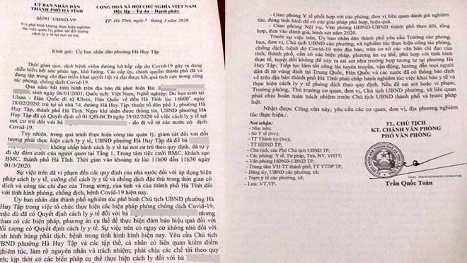 Sức khỏe nữ sinh rời khỏi nơi cách ly đi đám cưới ở Hà Tĩnh giờ ra sao? ảnh 2