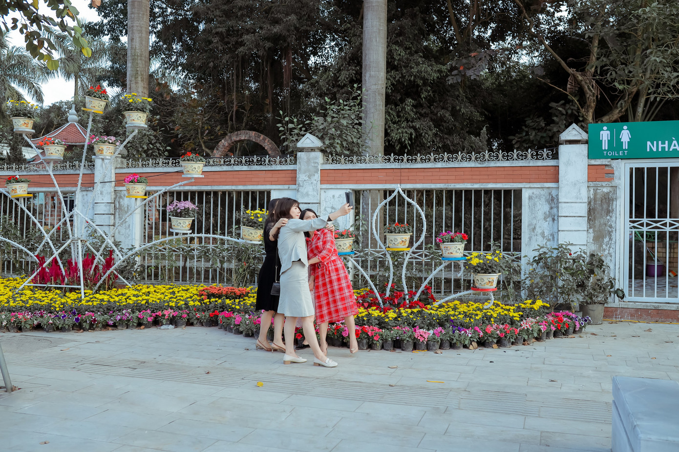 Rực rỡ sắc hoa trên phố đi bộ thành Vinh ngày giáp Tết ảnh 11