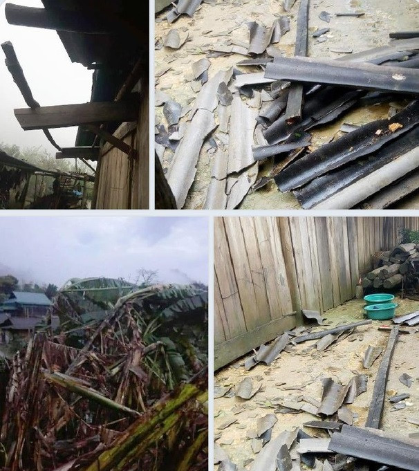 Nghệ An: Mưa đá văng tung toé, nhiều nhà dân hư hỏng nặng ảnh 2