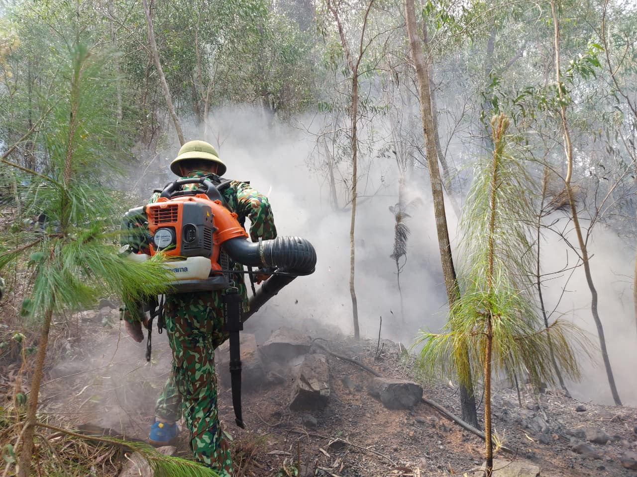 Hơn 300 người đội nắng ngăn 'thần lửa nuốt rừng' ảnh 2