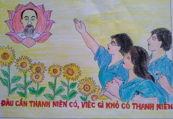 Nét vẽ thiếu nhi hồn nhiên, vui tươi 'Đoàn trong mắt em' ảnh 1