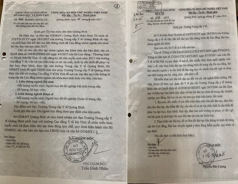 Trường Cao đẳng ở Hà Tĩnh bất ngờ thu lại bằng tốt nghiệp của 125 học viên ảnh 1