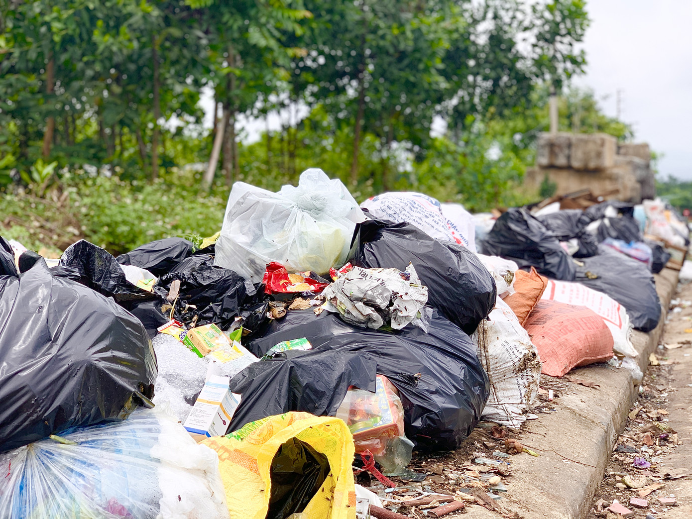 Không có bãi tập kết, rác bủa vây đường Hồ Chí Minh ảnh 8