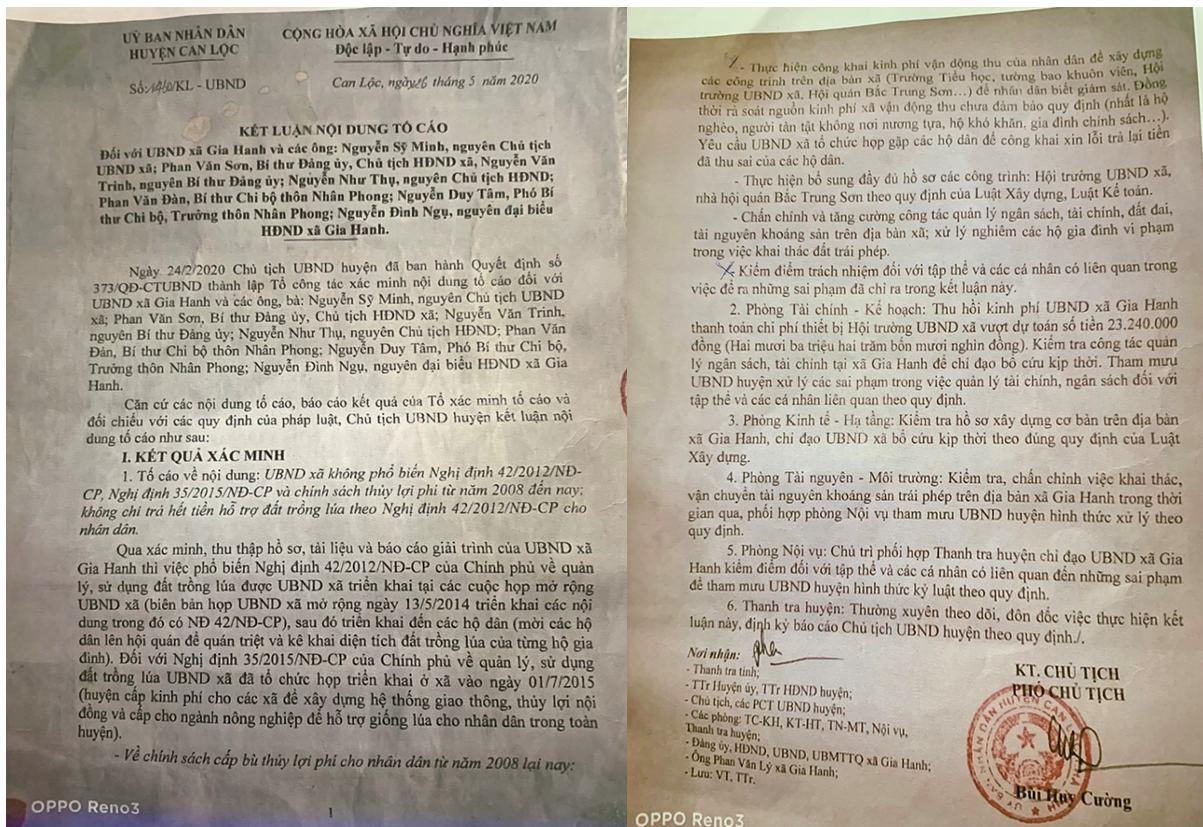 Hai đời chủ tịch xã tận thu, huyện yêu cầu xin lỗi và trả lại tiền? ảnh 2