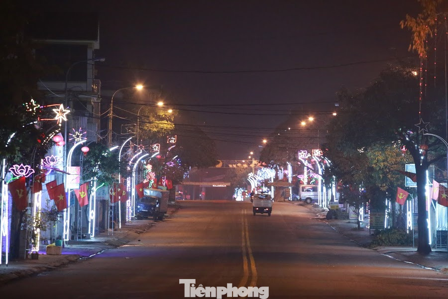 Rực sáng những 'cung đường nêu' đón Tết ở xứ Nghệ ảnh 5