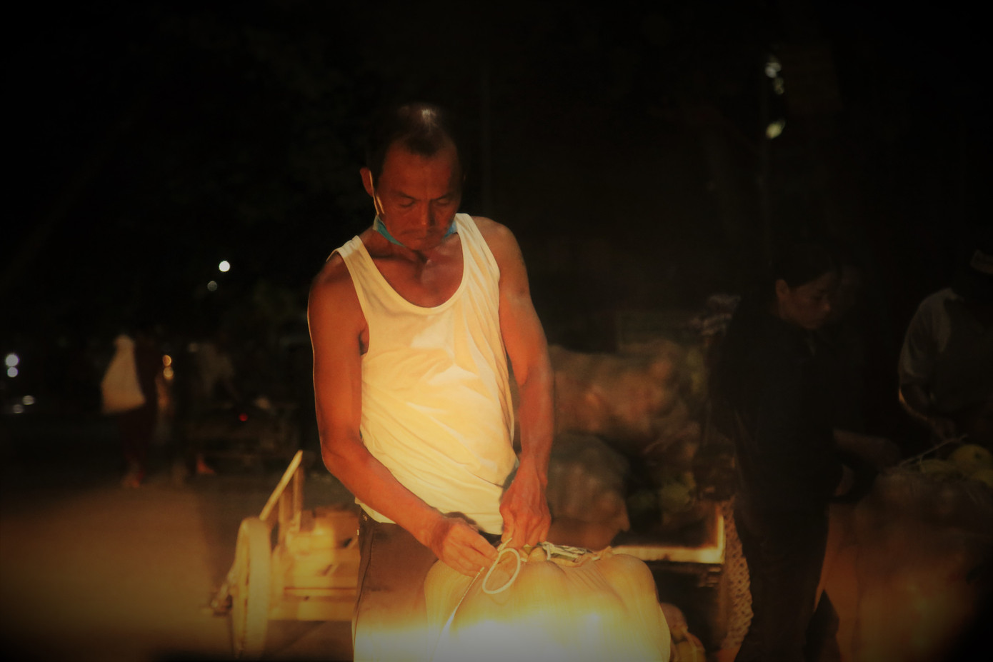 Bưởi đặc sản vào vụ, trăm người soi đèn thức trắng bán ở chợ đêm ảnh 13