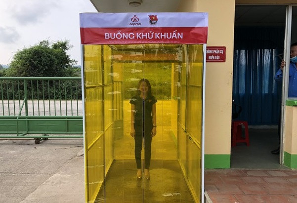 Thanh niên Nghệ An sáng chế buồng khử khuẩn phòng chống dịch ảnh 2