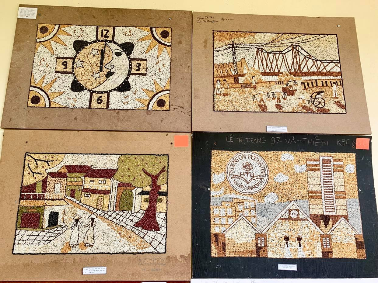 Triển lãm đấu giá tranh gạo gây quỹ giúp sinh viên khó khăn ảnh 11