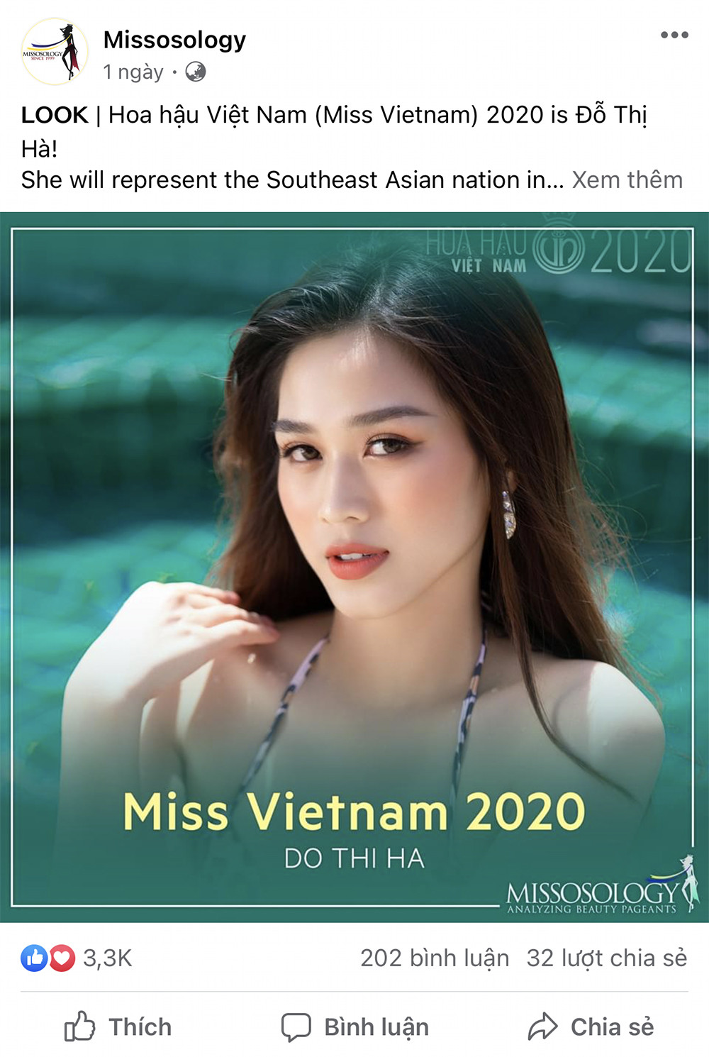 Hoa hậu Đỗ Thị Hà xuất hiện trên trang chủ Missosology, fans quốc tế dành nhiều lời khen ảnh 1