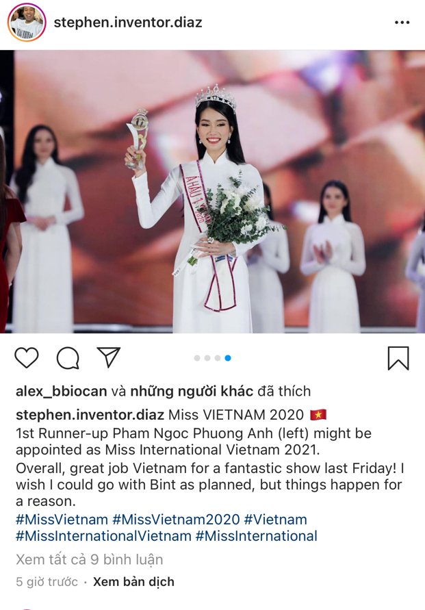 Á hậu Phạm Ngọc Phương Anh 'lọt mắt xanh' Giám đốc truyền thông của Hoa hậu Quốc tế ảnh 1