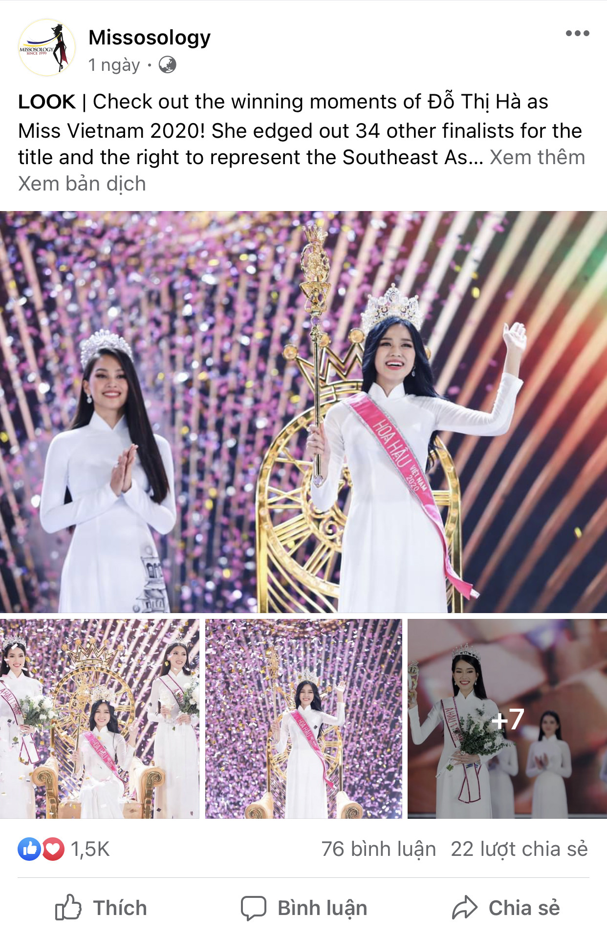 Hoa hậu Đỗ Thị Hà xuất hiện trên trang chủ Missosology, fans quốc tế dành nhiều lời khen ảnh 2