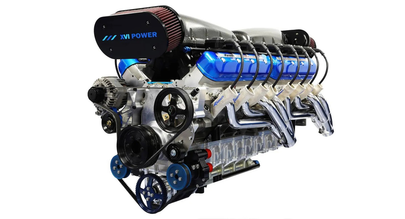 Động cơ khủng V16 14 lít có thể lắp trên ôtô? ảnh 1