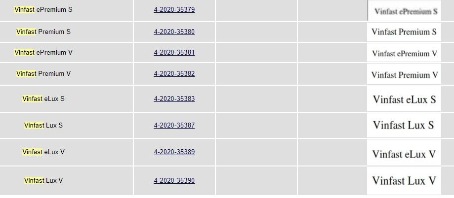 Xuất hiện tên các mẫu xe VinFast mới, sắp bán sang Mỹ? ảnh 1