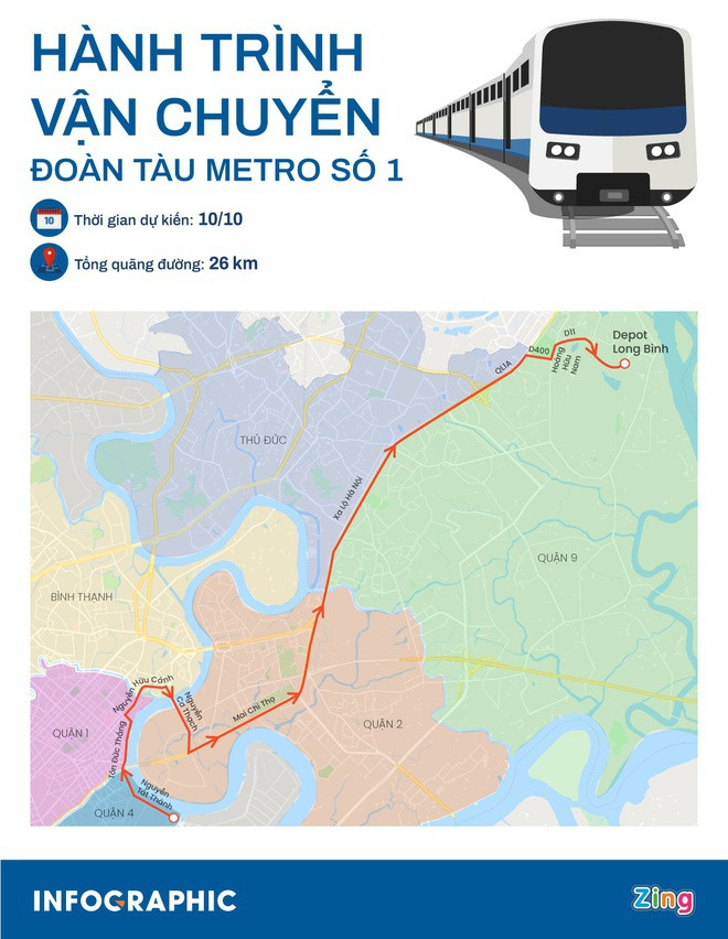 Ba giờ vận chuyển tàu metro về đến depot Long Bình ảnh 14
