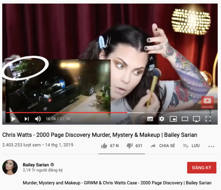 Nữ YouTuber vừa makeup vừa kể chuyện kinh dị hút triệu view ảnh 1