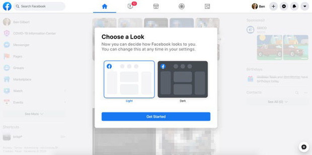 Facebook web update giao diện 'đen sì' cho tất cả người dùng Việt Nam ảnh 3