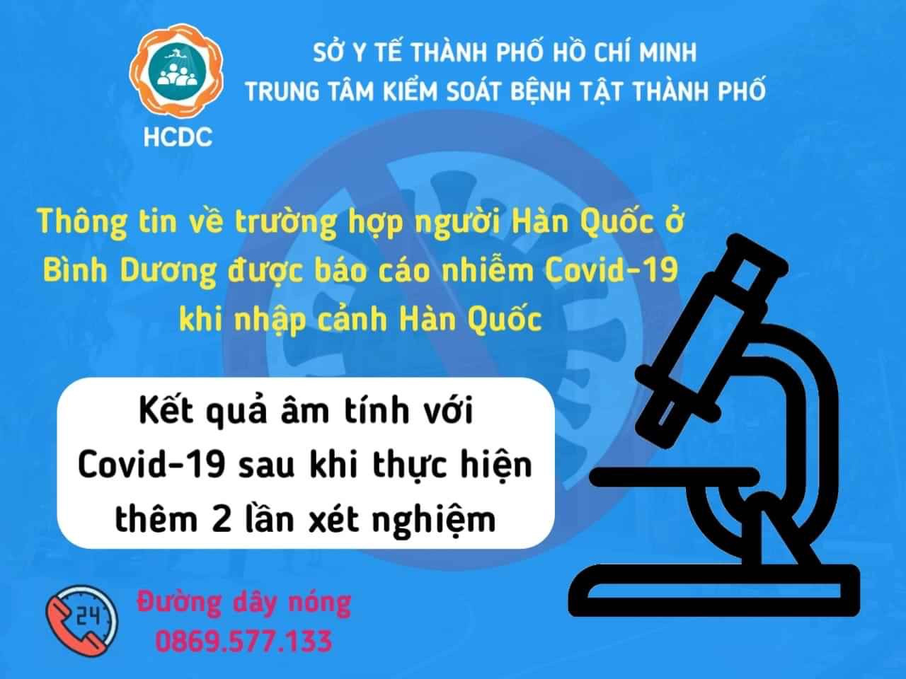 Kết quả chính thức vụ người Hàn Quốc mắc COVID-19 ở Bình Dương ảnh 1
