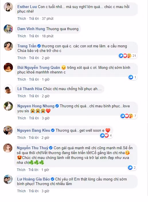 Hồng Ngọc lộ vết bỏng lớn ở chân, xúc động vì thấy con gái nhỏ lo lắng ảnh 1