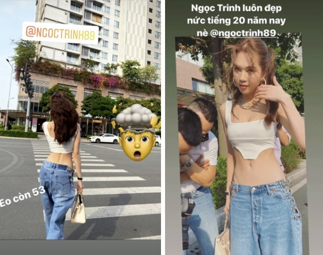 Diện crop-top khoe eo 53 cm, Ngọc Trinh gây choáng vì mặc quần ‘quên’ nội y ảnh 2