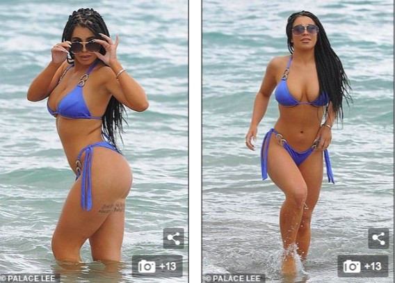 Katie Salmon tay ôm ngực trần trên bãi biển bị 'ném đá' dữ dội ảnh 7