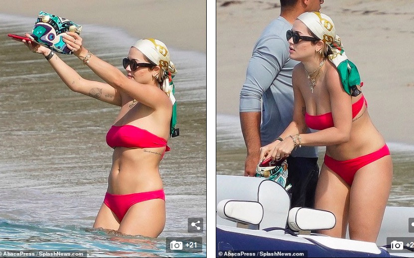 Rita Ora nảy nở hút mắt với áo tắm 2 mảnh nhỏ xíu ảnh 3