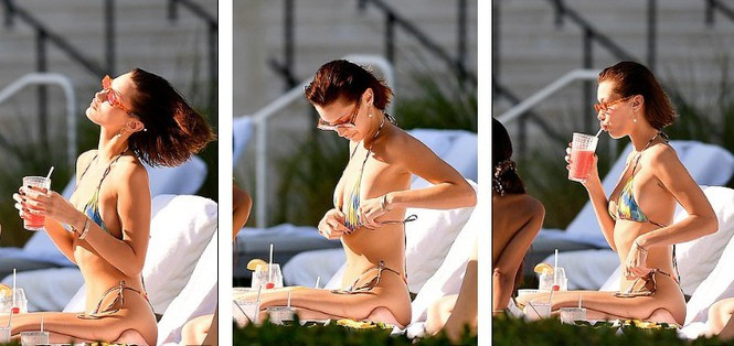 Bella Hadid phô thể hình đẹp 'từng cm' với váy cắt xẻ 'tứ bề' ảnh 5
