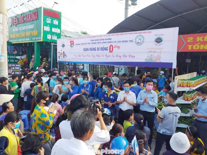 Thanh niên Bình Dương mở siêu thị 0 đồng cho người lao động khó khăn ảnh 1