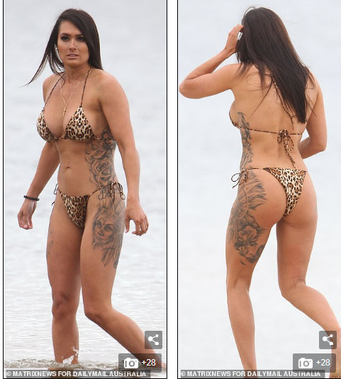 Bất chấp giá lạnh, mỹ nhân Arabella Del Busso đi biển với áo tắm 2 mảnh siêu bé ảnh 3