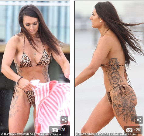 Bất chấp giá lạnh, mỹ nhân Arabella Del Busso đi biển với áo tắm 2 mảnh siêu bé ảnh 4