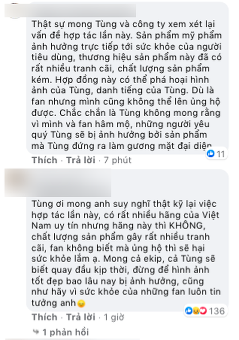 Bị phản ứng gay gắt, Sơn Tùng lên tiếng việc đại diện thương hiệu gây tranh cãi ảnh 2