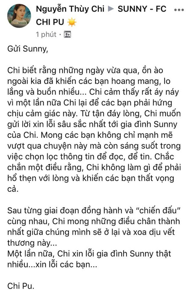 Tâm thư của Chi Pu gửi fan. Chi Pu lên tiếng trước tin đồn rạn nứt với Quỳnh Anh Shyn ảnh 4