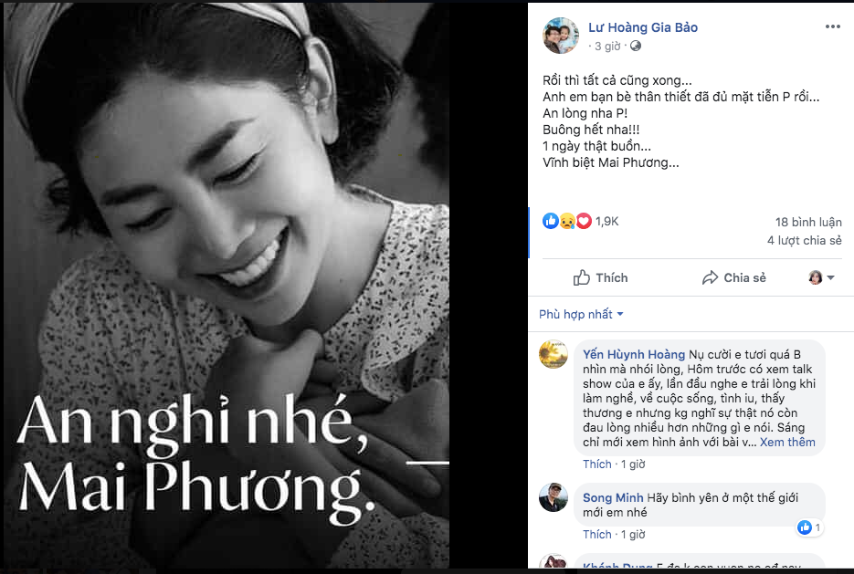 'Xin đừng chia sẻ hình ảnh, clip lúc cuối đời, hãy để Mai Phương yên nghỉ' ảnh 1