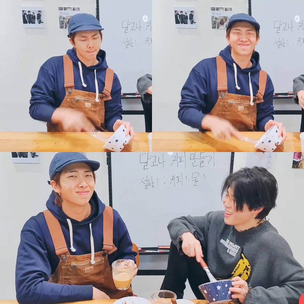 Lee Teuk (SuJu), RM - Jimin (BTS)... đu trend làm món cà phê Dalgona và cái kết ảnh 2