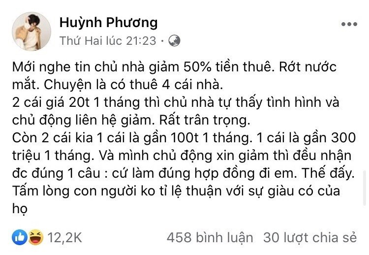 Bạn trai Sĩ Thanh gây tranh cãi khi trách chủ mặt bằng không giảm tiền thuê ảnh 1