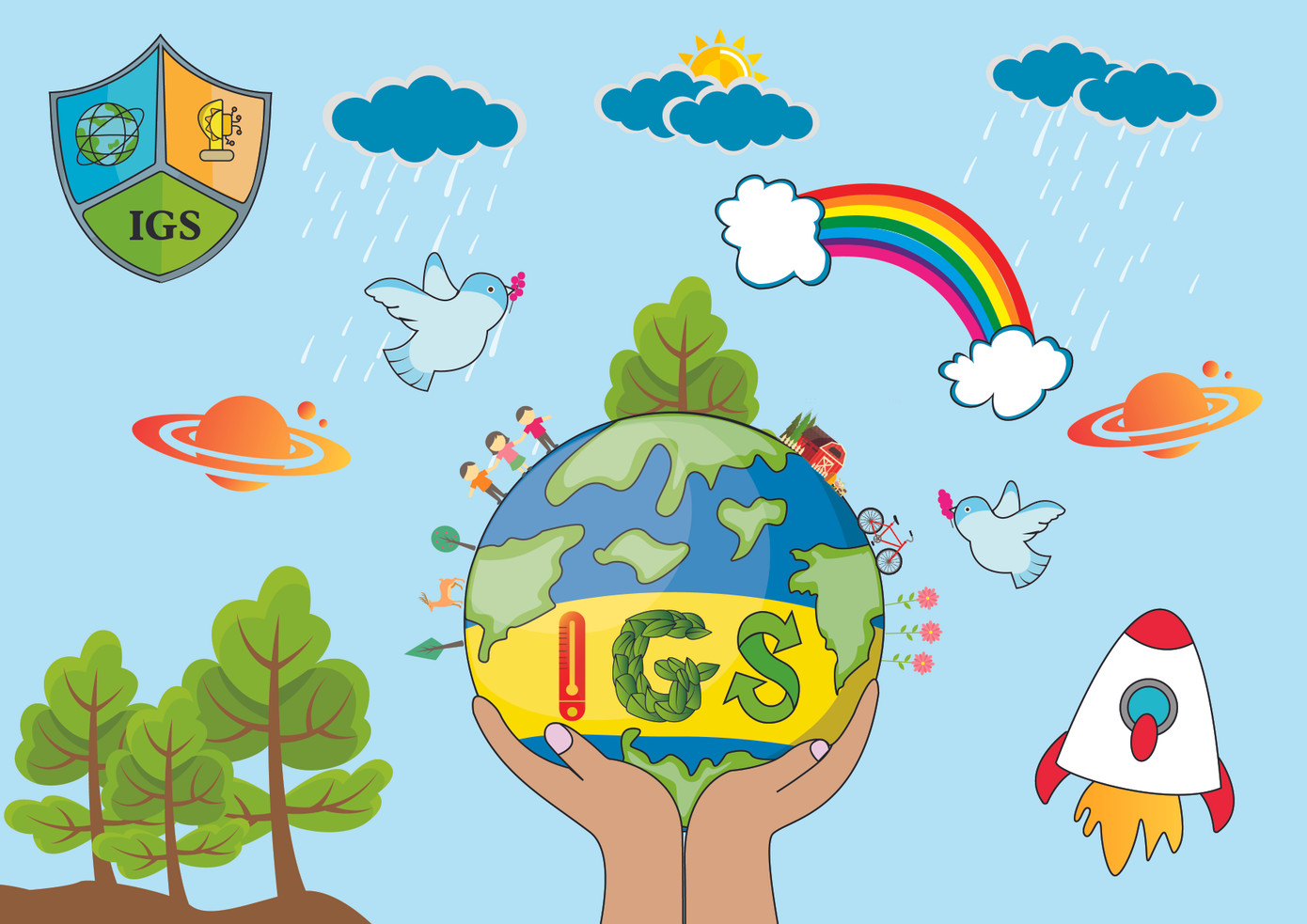 Học sinh Việt Nam và thế giới chung tiếng nói bày tỏ sự quan tâm tới đại dịch Covid thông qua tranh ảnh 3