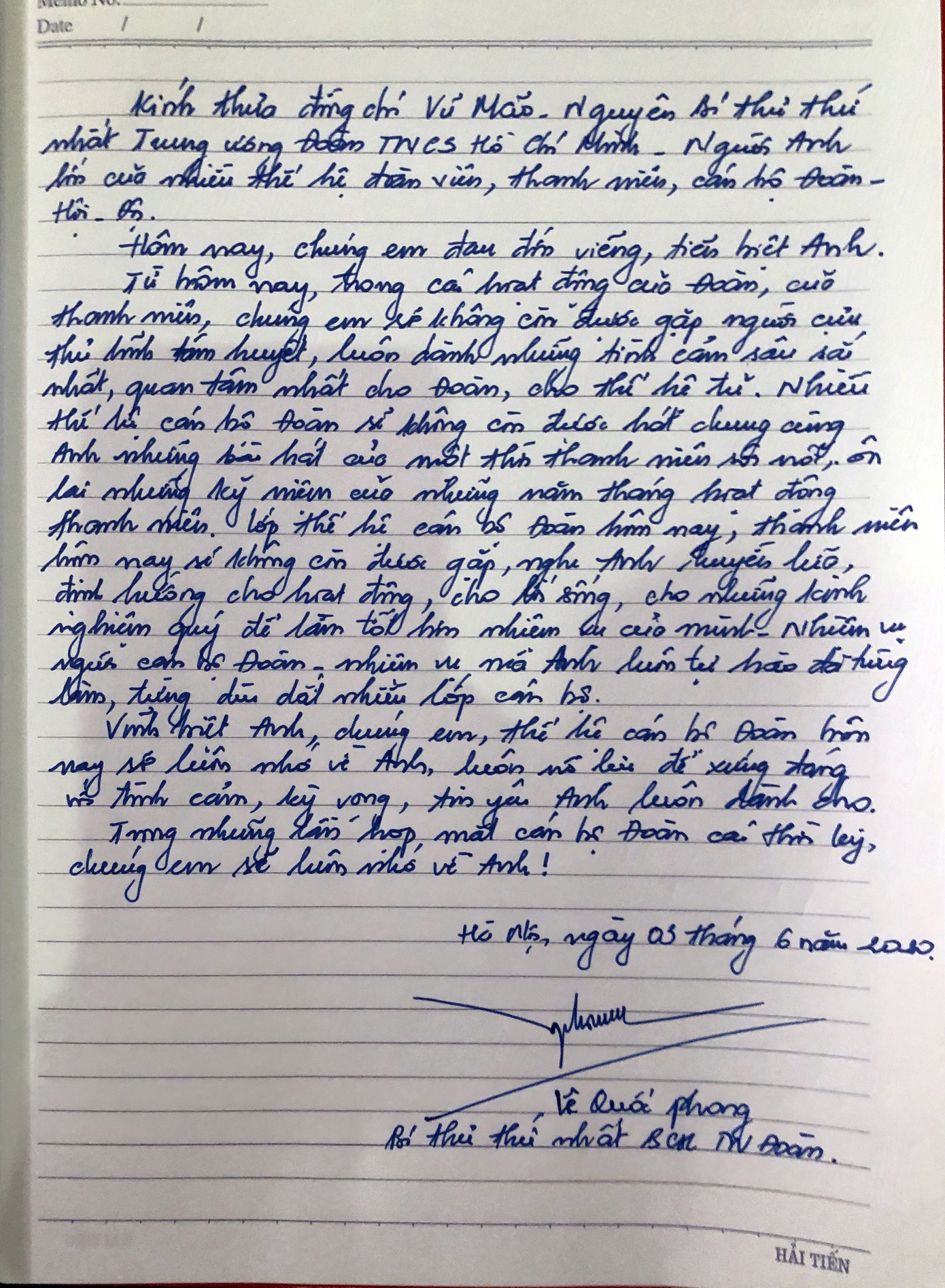 'Vĩnh biệt Anh, thế hệ cán bộ Đoàn hôm nay sẽ luôn nhớ về Anh' ảnh 9