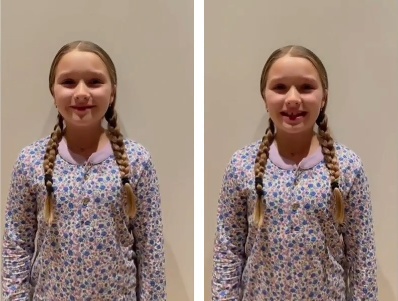 Con gái Beckham chúc mừng ngày phụ nữ, mới 10 tuổi đã phổng phao thấy rõ ảnh 1