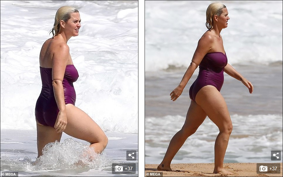 Lộ hình thể đẫy đà khi mặc đồ bơi, mẹ bỉm sữa Katy Perry ghi điểm với mặt mộc xuất sắc ảnh 8