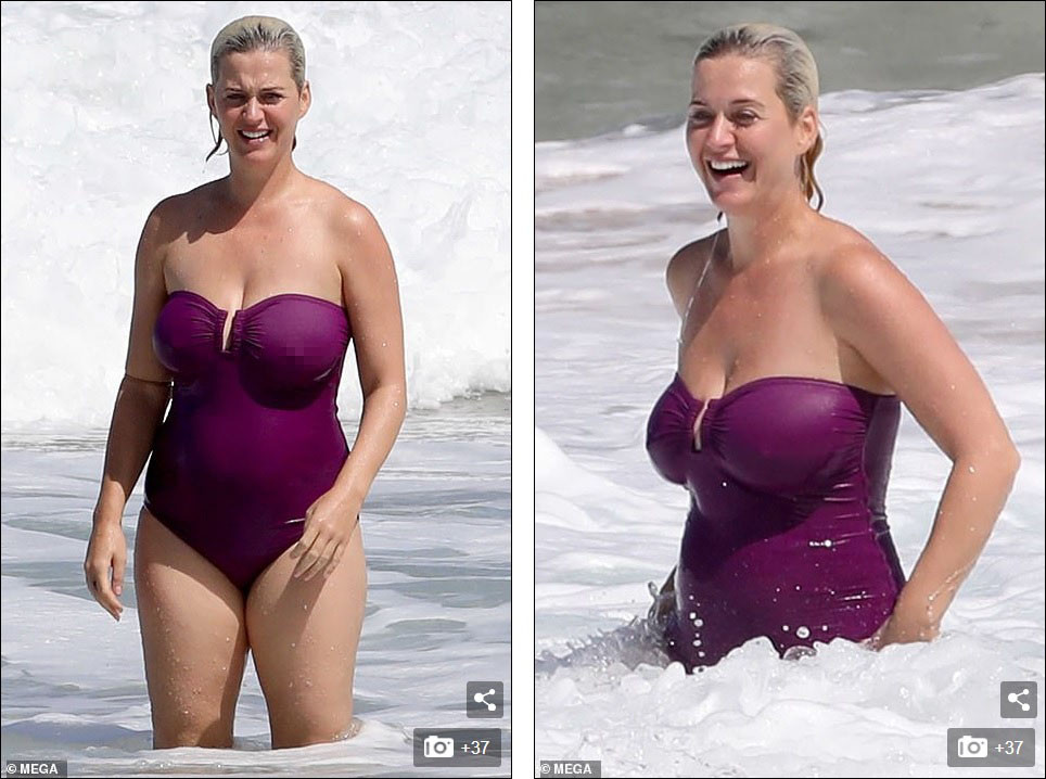 Lộ hình thể đẫy đà khi mặc đồ bơi, mẹ bỉm sữa Katy Perry ghi điểm với mặt mộc xuất sắc ảnh 6