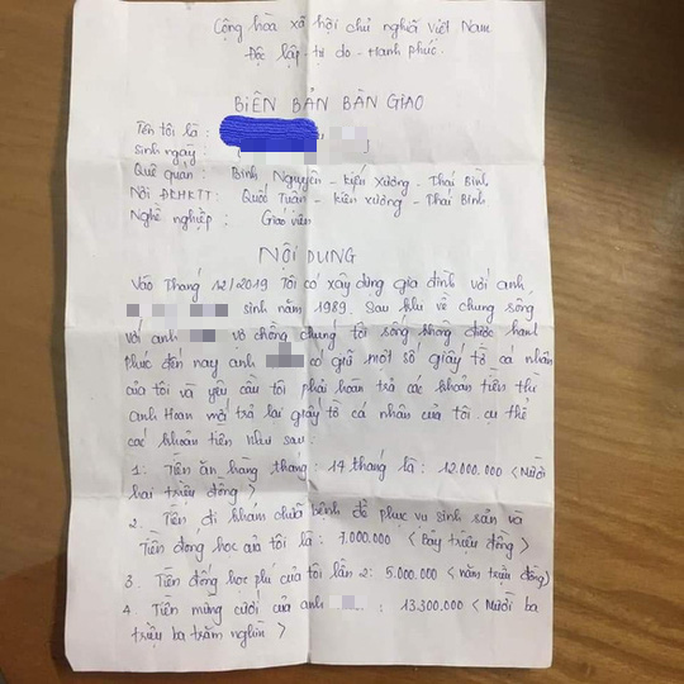 Bản tin 8H: Chồng đòi tiền ăn, tiền khám chữa bệnh phục vụ sinh sản lúc chia tay ảnh 1