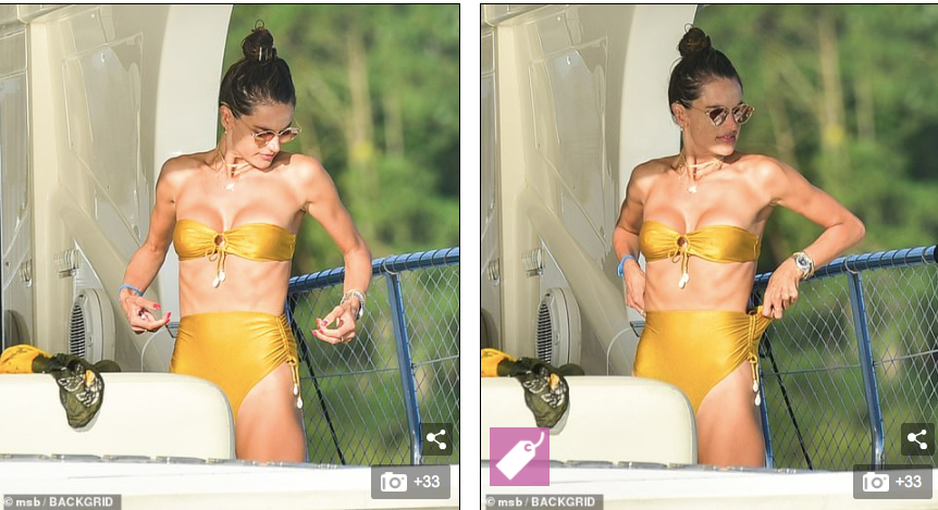 Siêu mẫu Alessandra Ambrosio mặc bikini quây khoe vòng 1 nóng bỏng ảnh 1