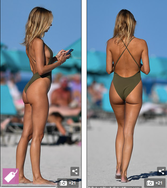 Kimberley Garner khiến người nhìn phải đỏ mặt với áo tắm khoét hông rộng hớ hênh ảnh 4