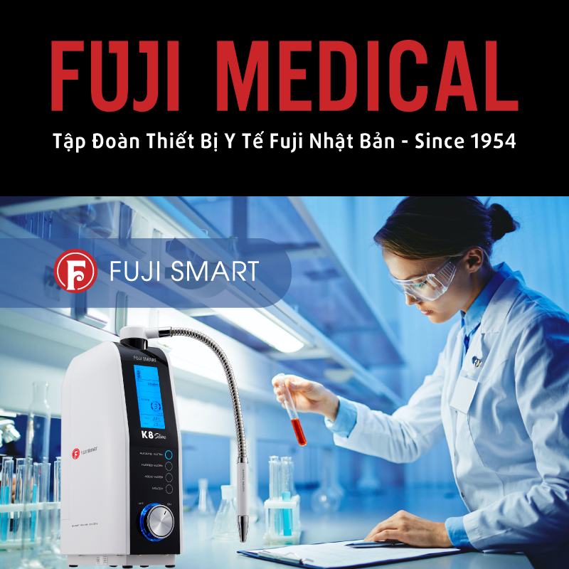 Fuji Smart K8 Slim thiết bị y tế tạo nước ion kiềm giàu Hydrogen phân khúc giá rẻ ảnh 2