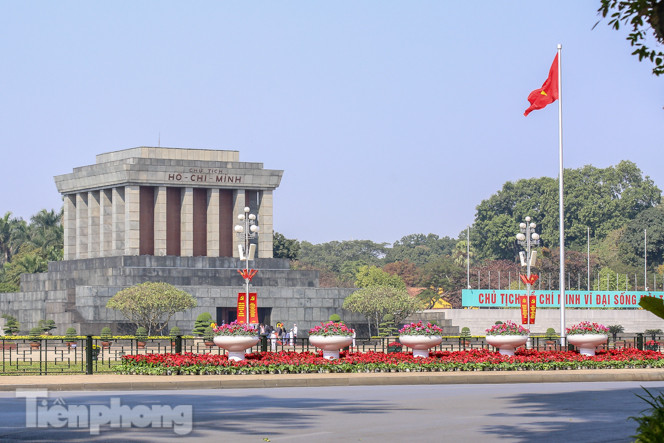 Hà Nội rực rỡ hoa chào mừng Đại hội Đảng lần thứ XIII ảnh 15